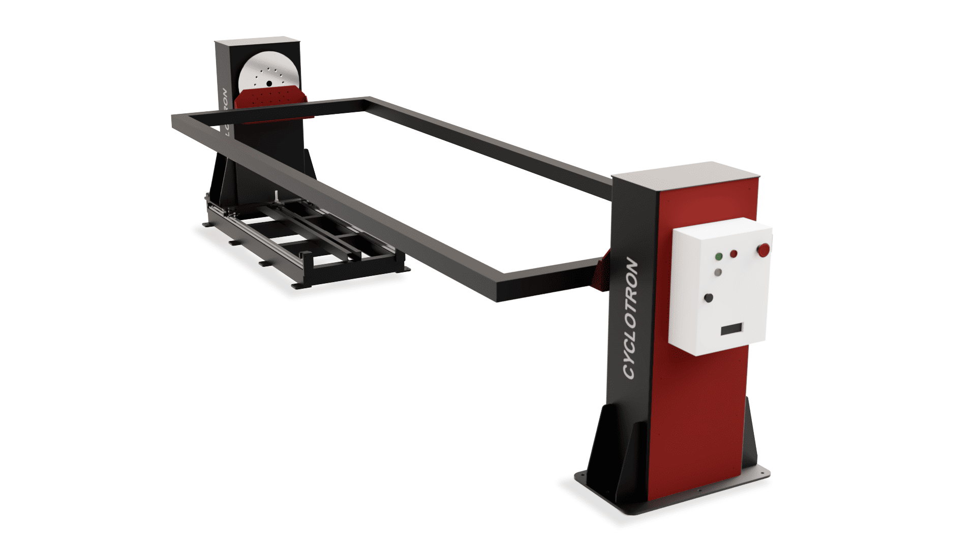 Headstock tailstock welding positioner 1 axis with rail 4